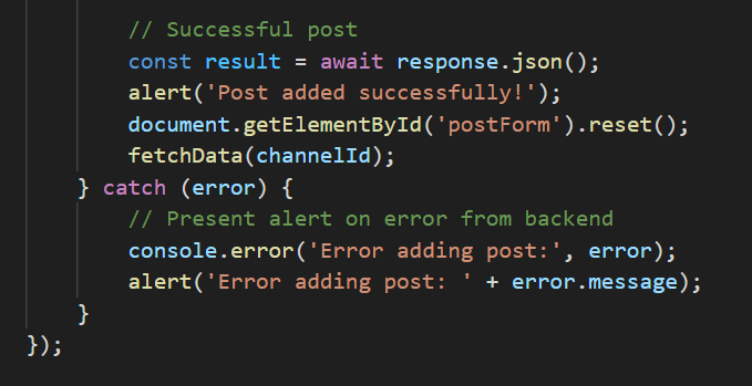 Fetching Channels based on Group Selection